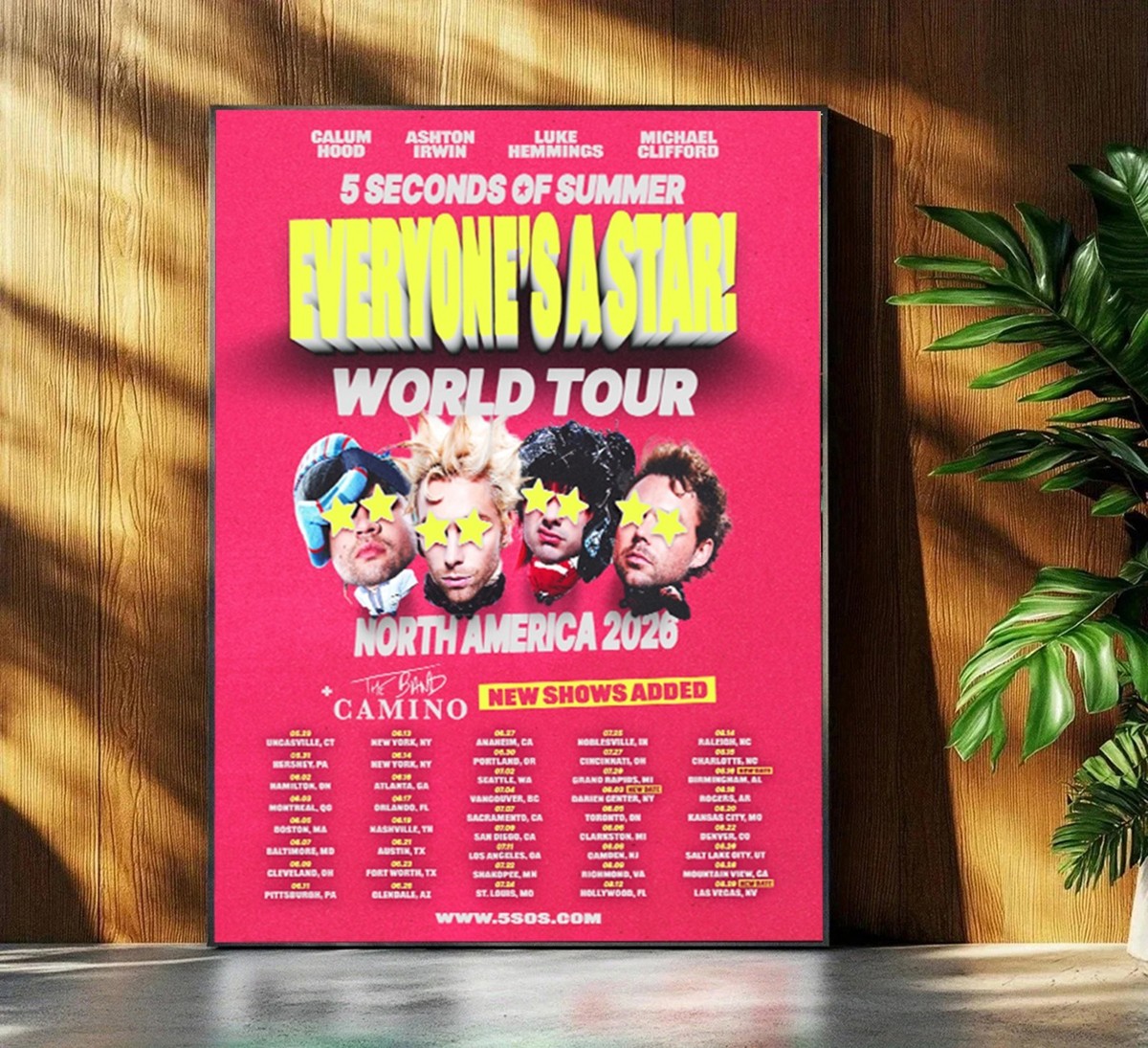5SOS Everyone's A Star World Tour North America 2026 Poster | eBay