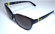 NEW DKNY Donna Karan New York Brown Tortoise Green Sunglasses DY4117 Case