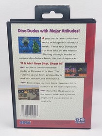 CIB Dinosaurs for Hire Sega Genesis 1993, Complete in Box - Pins Cleaned -TESTED