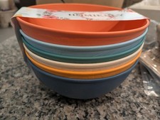 Wheat Straw Bowls Set of 6, 40 OZ Cereal Bowls for Kitchen, Unbreakable Bowls