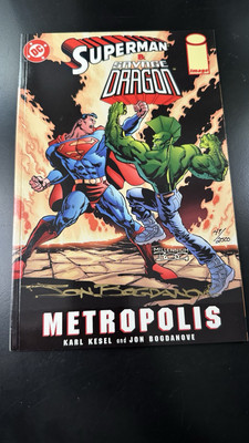 Superman Savage Dragon: Metropolis #1 SIGNED Bogdanove COA 47/2500 DC Image 1999