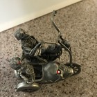 Partha Pewter 1991 skeletons on motorcycle and sidecar red crystal eyes — photo 7
