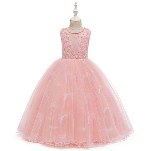 Flower Kid Girls Bridesmaid Dress Pageant Party Formal Girls Gown Evening Prom - Picture 12 of 70