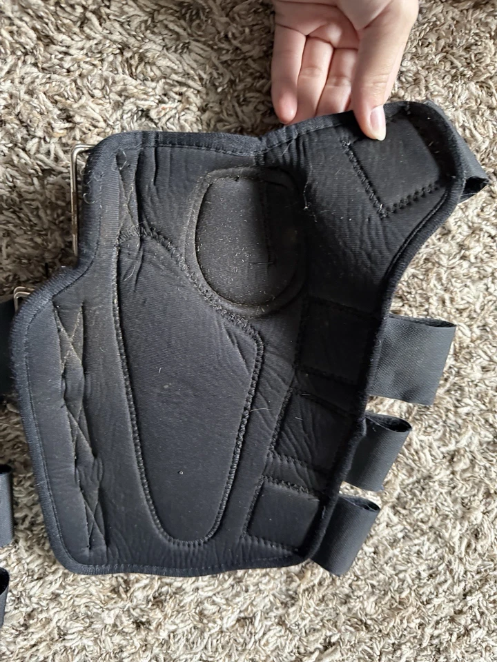 Equine Neoprene Horse Front Boots Right Rap Protective Splint Boots Cob - Image 4 of 4