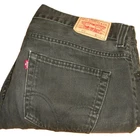 LEVI'S Jeans 512 Bootcut Denim W38 L30 Black (0299) Mens Strauss & Co.