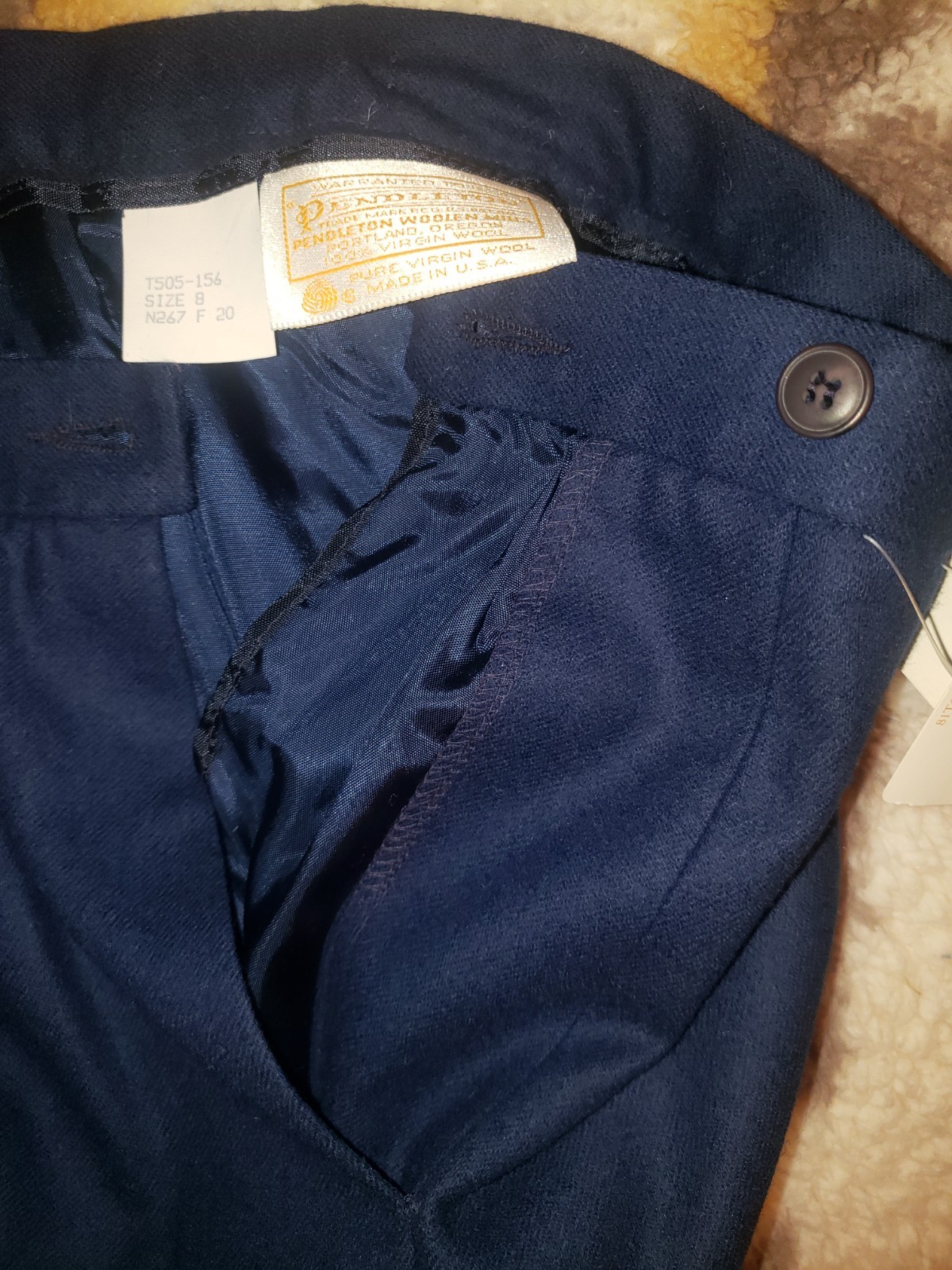 NWT Vintage Pendleton 100% Virgin Wool Pencil Ski… - image 6