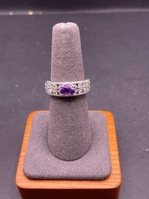 Tacori Sterling Silver Amethyst Bond Rings