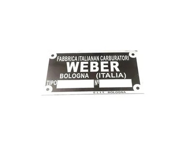 3X Typenschild Datenplakette Passt Zu PINNACLE ENTERPRISES Weber Vergaser