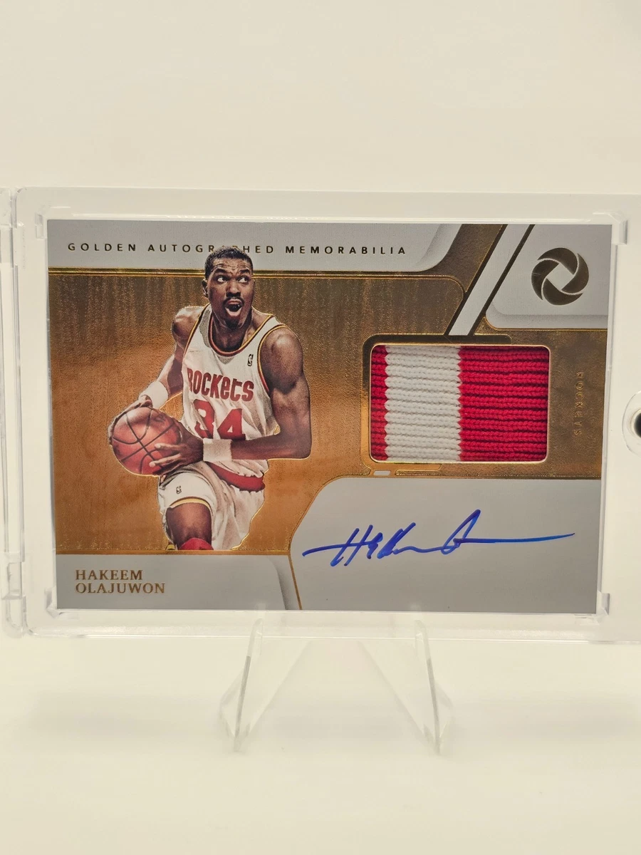 Panini Hakeem Olajuwon Basketball Autographed Sports Trading Cards