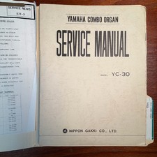 VINTAGE YAMAHA YC-30 COMBO ORGAN SERVICE MANUAL