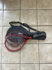 Lot of Two Wilson Tennis Rackets With Bag Enforcer Ace High Beam Series Pro 110