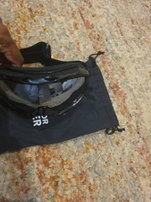 Outdoor Master Snow Ski Goggles Black Frame Black Lens With Dust Bag