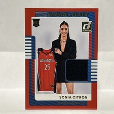 2025 Donruss WNBA Sonia Citron Rookie Jerseys RC Red #15 Mystics SSP
