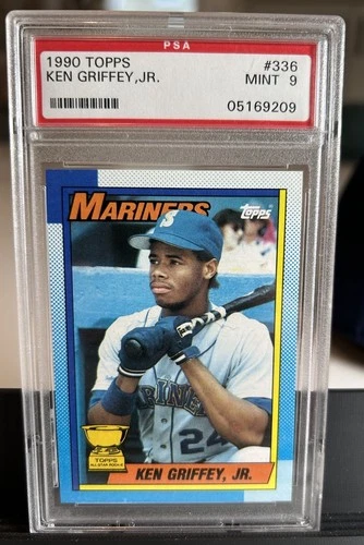 1990 Topps - Ken Griffey Jr Rookie Gold Cup #336 PSA 9