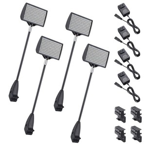 12W LED Trade Show Light 6500K Popup Booth Exhibit Back Drop Lighting 4 Pack