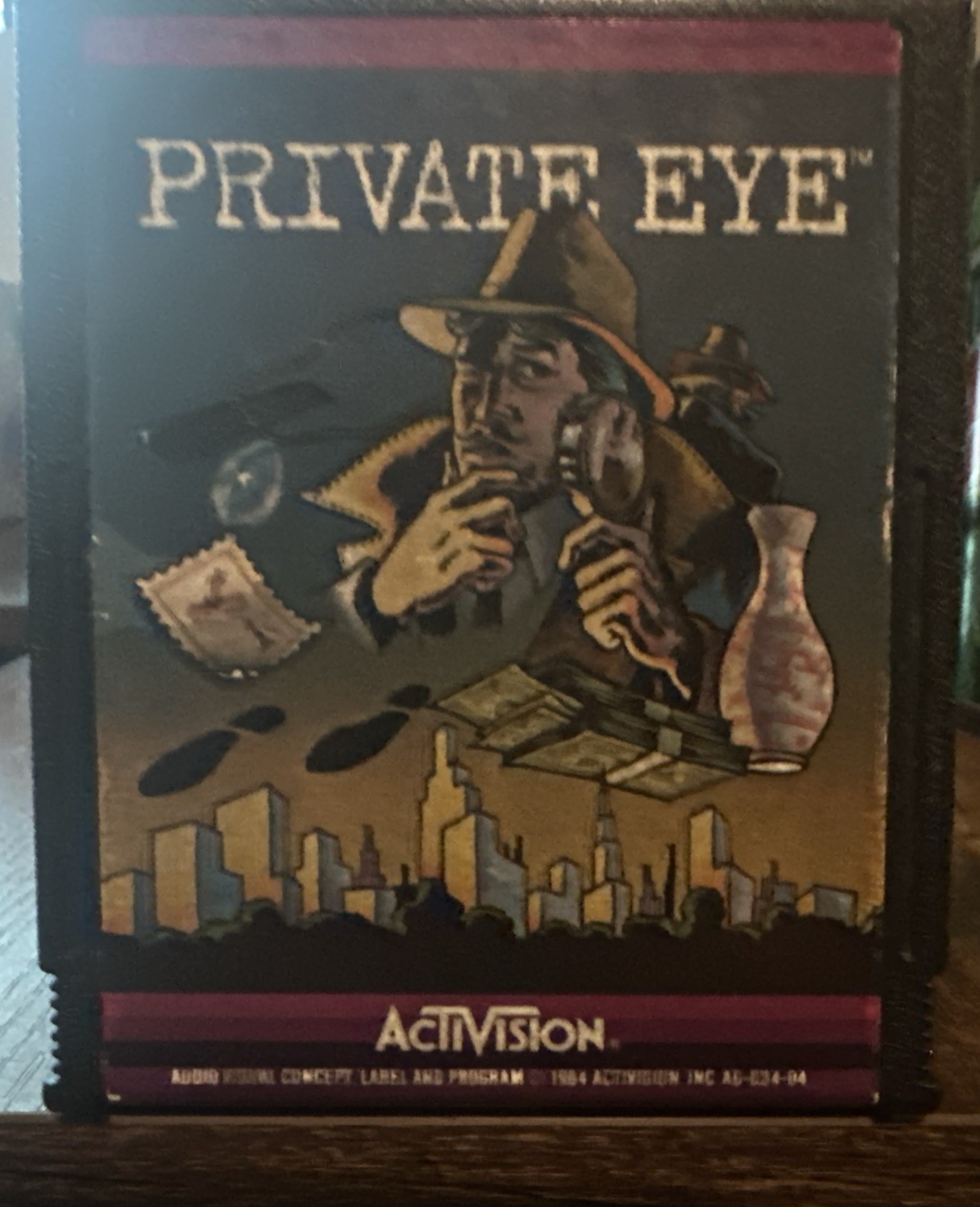 Private Eye Atari 2600 Game Cartridge, Tested Working  read full description 