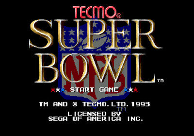 Tecmo Super Bowl - Sega Genesis Game Complete