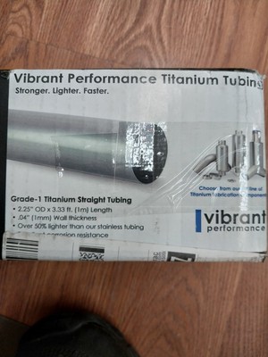 Vibrant Performance 2.25 od x .040 Titanium tube
