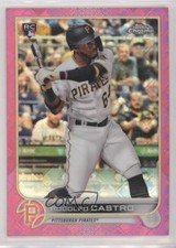 2022 Topps Chrome Logofractor Edition Pink Refractor /199 Rodolfo Castro #43 3m4