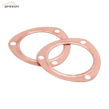 3" Copper Header Exhaust Collector Gaskets Reusable fit for SBC BBC 302 350
