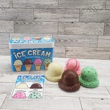 Melissa Doug Magnetic Ice Cream x4 Carton Card AJ16221 Scoop Stack