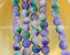 Natural 10mm Purple Multi-color Kunzite Round Gemstone Loose Beads 15" AAA