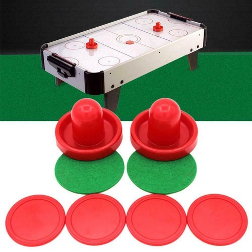 Air Hockey Set Home Table Game Replacement Accessories 2-Pucks 4-Sliders CS U1H1 - Picture 5 of 7