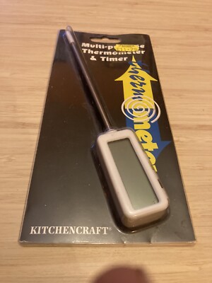 Digitales Thermometer und Timer [Kochen] Mehrzweck - Kitchencraft