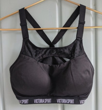 Victoria Sport Incredible Lightweight 34D Sports Bra Womens Black Padded 387961