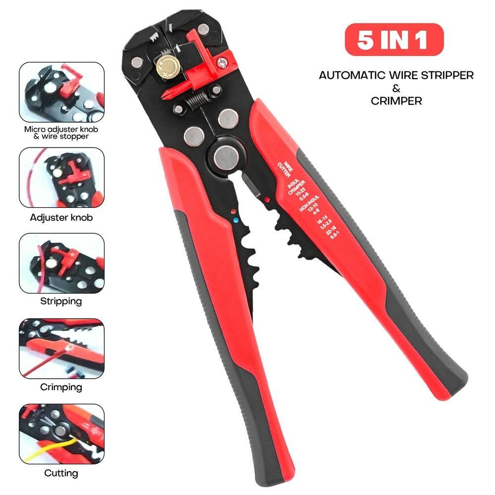 Crimpzange Kabelschuh Lytool Crimpzange – 0,08–16 Mm², Selbstständig, Vierkantpressung – Für Aderendhülsen Isoliert/unisoliert – Inkl. Zwangssperre, Kniehebel – Für Profis & Heimwerker