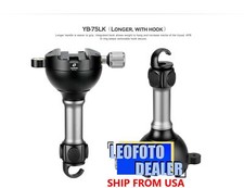 Leofoto YB-75LK Leveling Base with Handle for 75mm Bowl Arca Clamp