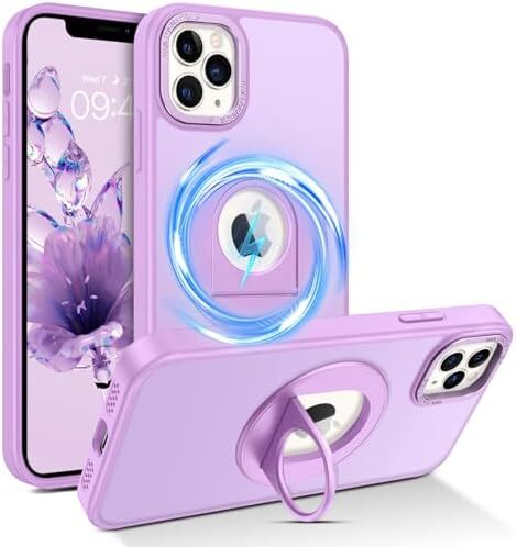 iPhone 11 Pro Max Case with Magnetic Ring Holder - Stylish & Secure