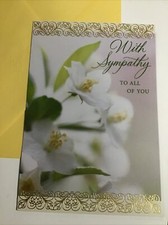 With Sympathy To All Of You At This Difficult Time 5  x7  Hallmark Greeting Card