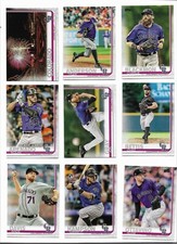 2019 Topps Series 1, 2, & Update COLORADO ROCKIES Team Set (34) Blackmon Arenado