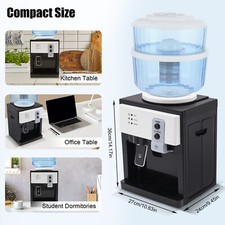5 Gallon Top Loading Water Cooler Dispenser Countertop Hot+Cold Drinking Machine
