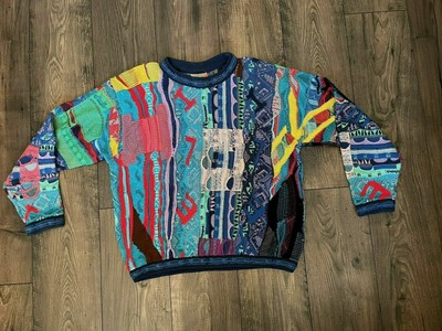 COOGI Vintage Multi Color Chunky Knit 