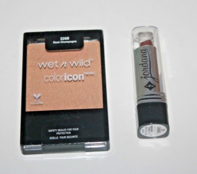 Wet n Wild ColorIcon Blush #326B + Jordana Lipstick #123 Lot Of 2 Sealed