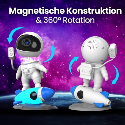 I-TOTAL Sternenhimmel-Projektor Mit Astronaut-Design | LED Nachtlicht Für Kinderzimmer, Schlafzimmer & Party