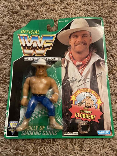 Hasbro 1994 WWF Green Card series Billy Gunn MOC s...