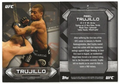 2014 Topps Ultimate Fighting Championships Knockout Base Card 1-100 **You Pick**