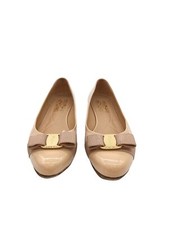 Ballerines Salvatore Ferragamo Beige Vara UK 6.5