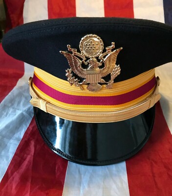 Vintage US ARMY DRESS BLUE OFFICER HAT 
