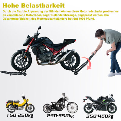 Motorrad Heckständer Set - Paddock Ständer Haken Für Schwinge & Lift