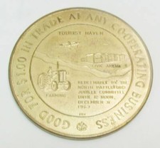 1963 Canada North Battleford Saskatchewan Golden Jubilee Dollar $1 in Trade Coin