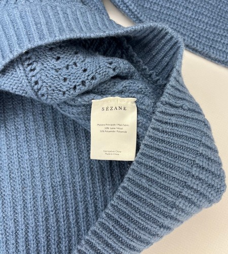 Sezane Solal Maglione Donna Maglia Lana Blu - Foto 5 di 13