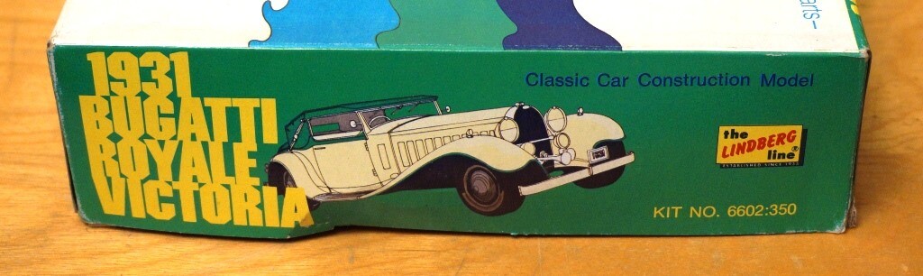Vintage Lindberg 1931 Bugatti Royale Victoria Model Kit 1/24
