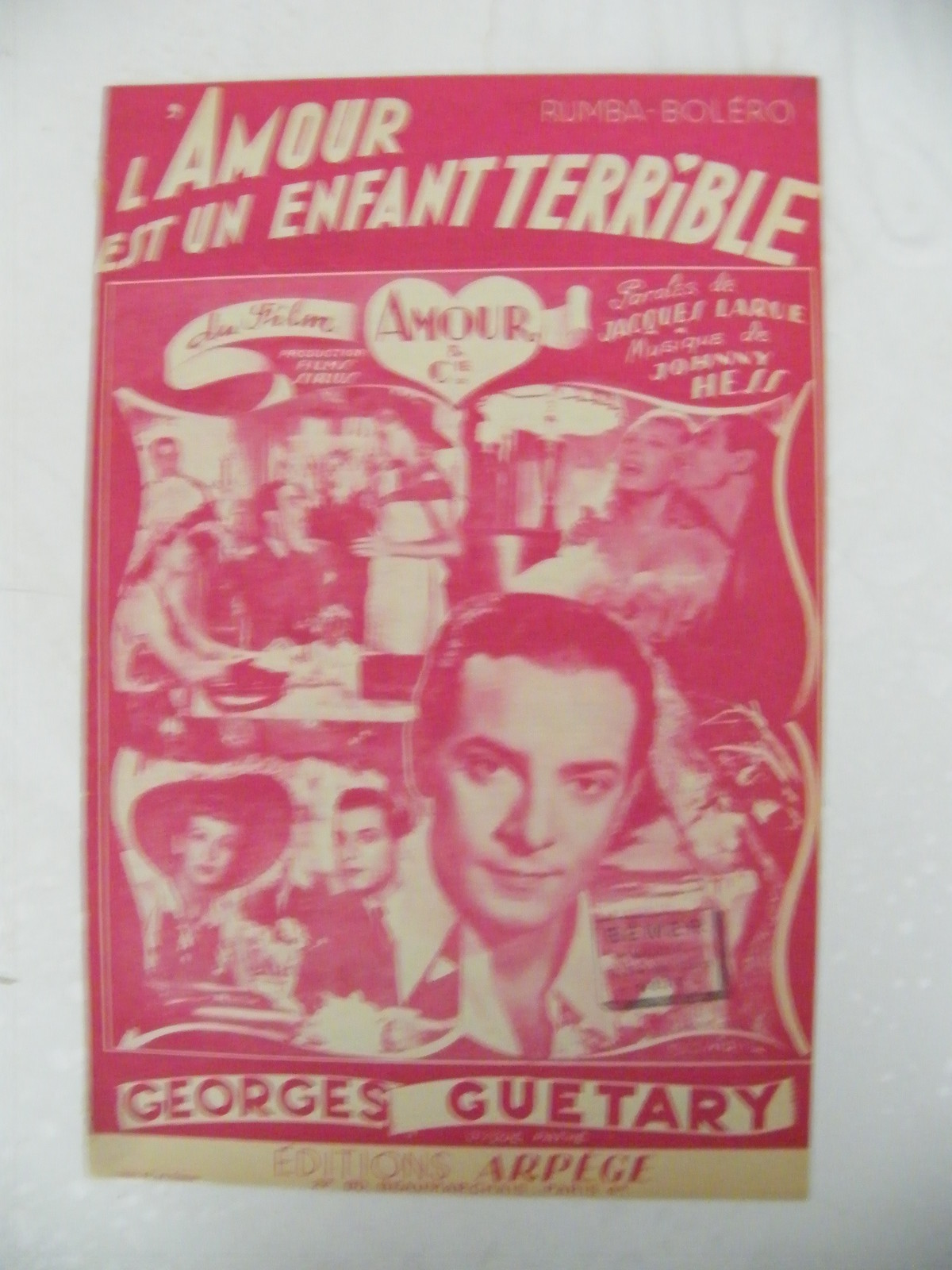 Partition Love is a Terrible Child from the Movie Love & Co Georges Guétary