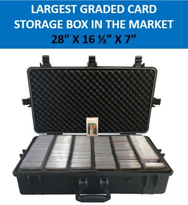 Graded Card Case Storage Box For 300+ BGS PSA Sports Trading Cards  Waterproof | eBay