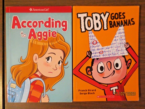 American Girl ACCORDING TO AGGIE TOBY GOES BANANAS Lot Of 2 PB American Girl ACCORDING TO AGGIE TOBY GOES BANANAS Lot Of 2 PB