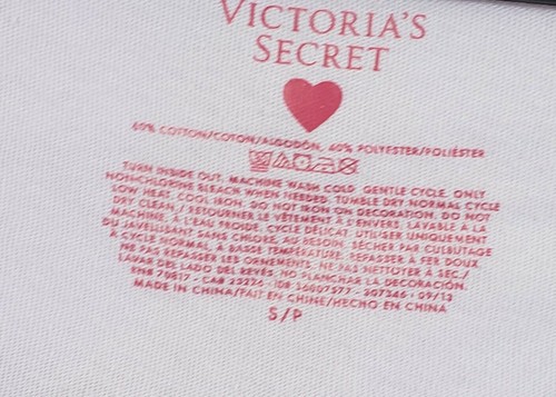 Victoria Secret Pajama Dress Size Small Purple Long Sleeve Distressed Angel - Picture 5 of 5